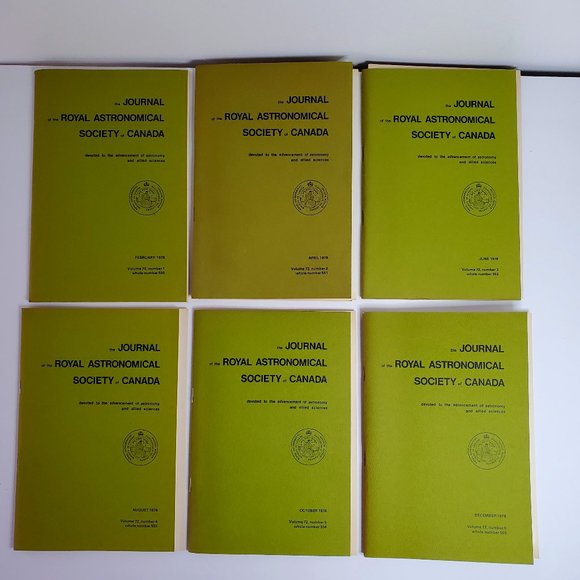 Journals of the Royal Astronomical Society of Canada (Volume 2 - 1978 set) - Picture 1 of 9